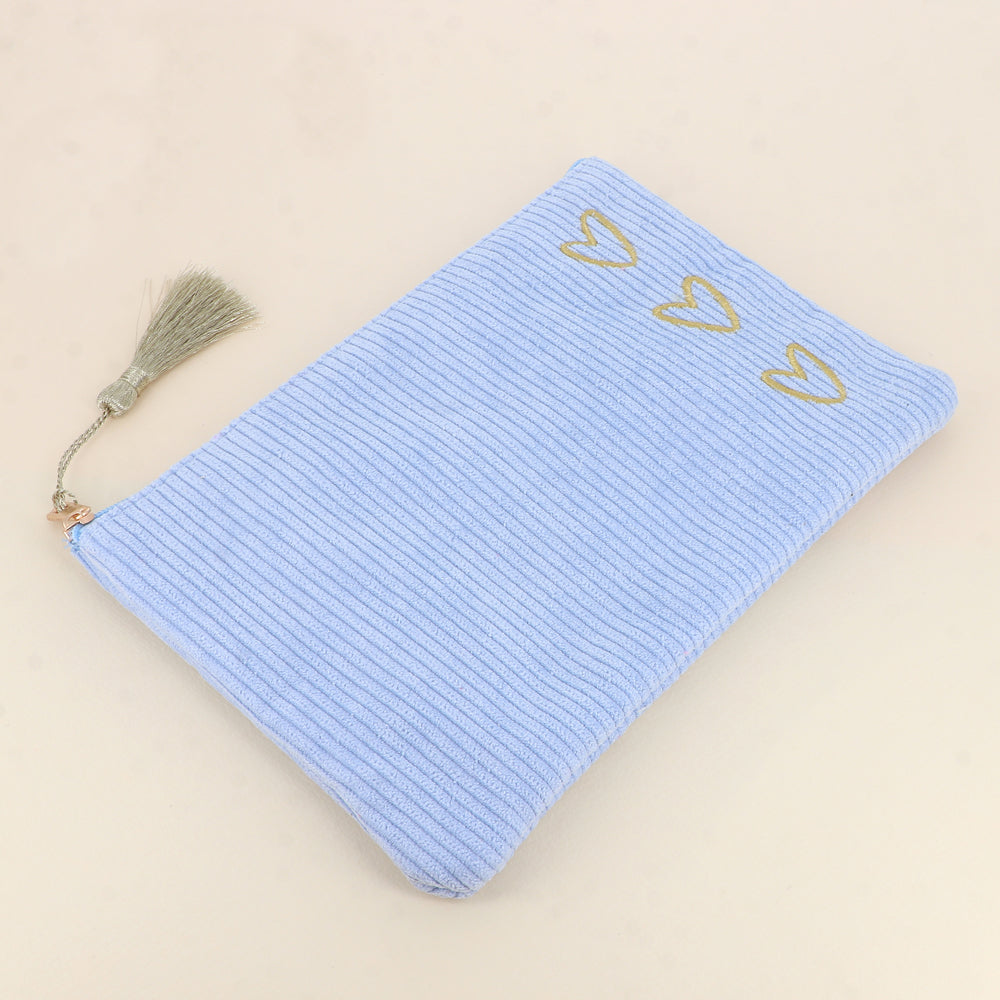 TROUSSE - 3 COEURS - VELOURS CÔTELÉ / PLUSIEURS COULEURS