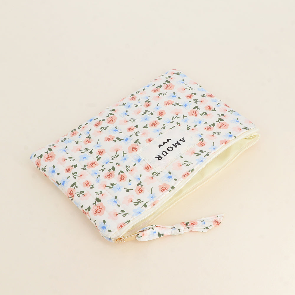 TROUSSE CÔTELEE - AMOUR ET COEUR, MOTIFS FLEURIS IMPRIMES