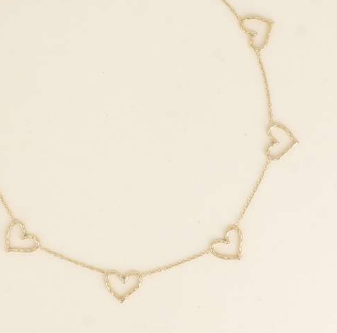 COLLIER - PENDENTIF COEURS AJOURES