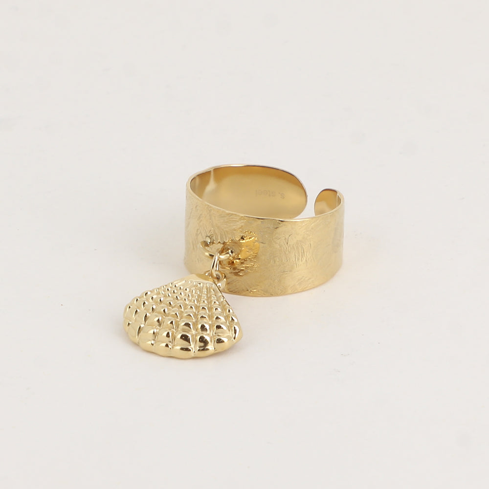 BAGUE - PAMPILLE COQUILLAGE