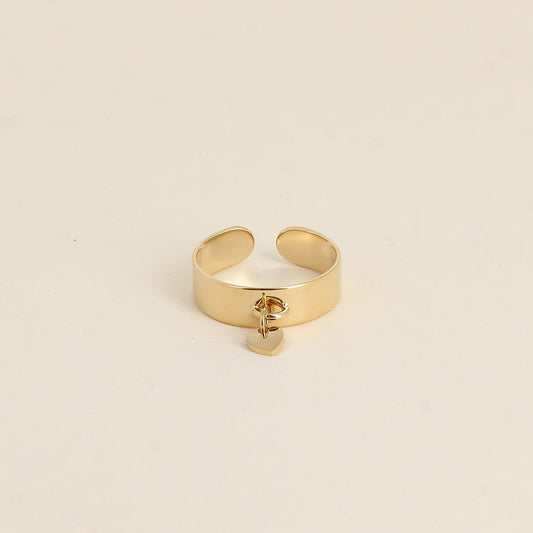 BAGUE - PAMPILLE PETIT COEUR / DORE OU ARGENT