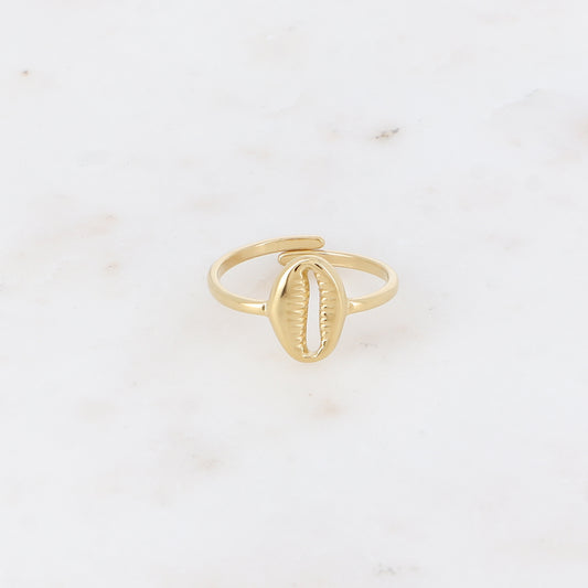 BAGUE - PETIT CAURI / DORE OU ARGENT