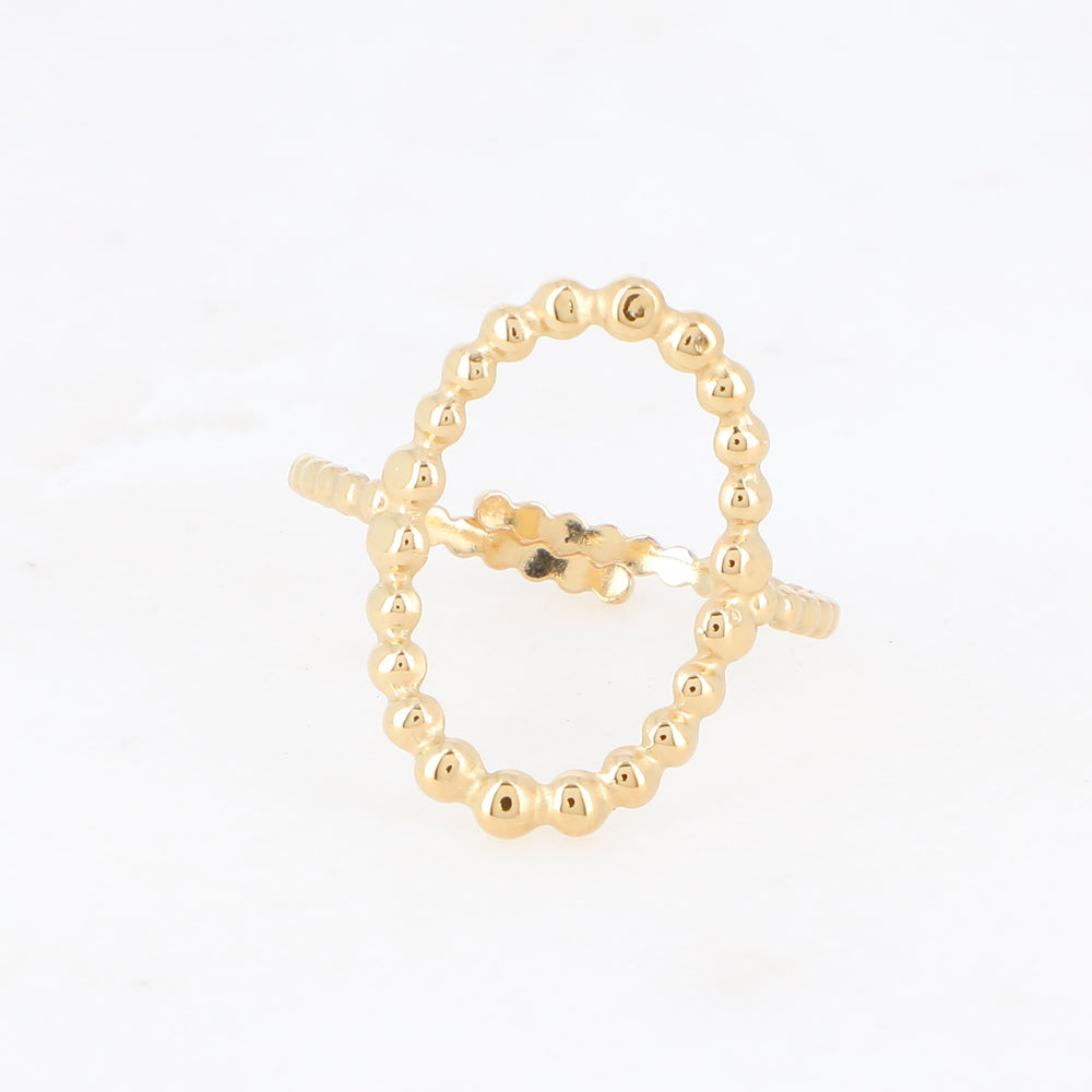 BAGUE AIME OVALE / DORE OU ARGENT