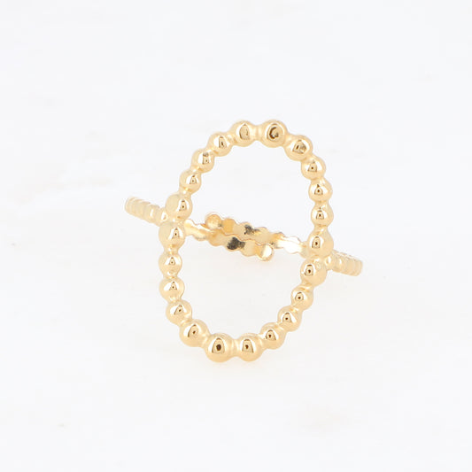 BAGUE AIME OVALE / DORE OU ARGENT