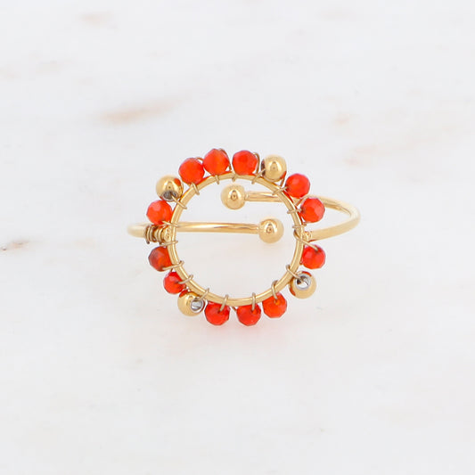 BAGUE CODY - CERCLE ET PIERRES NATURELLES