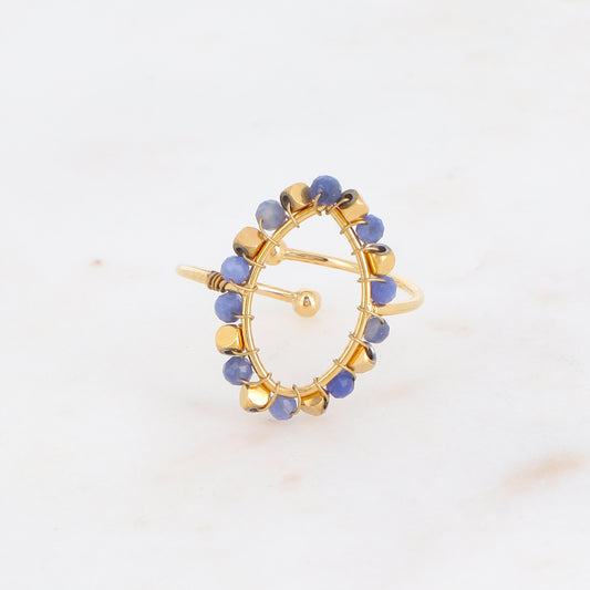 BAGUE GLORIA AVEC PIERRE NATURELLES / DIFFERENTES COULEURS