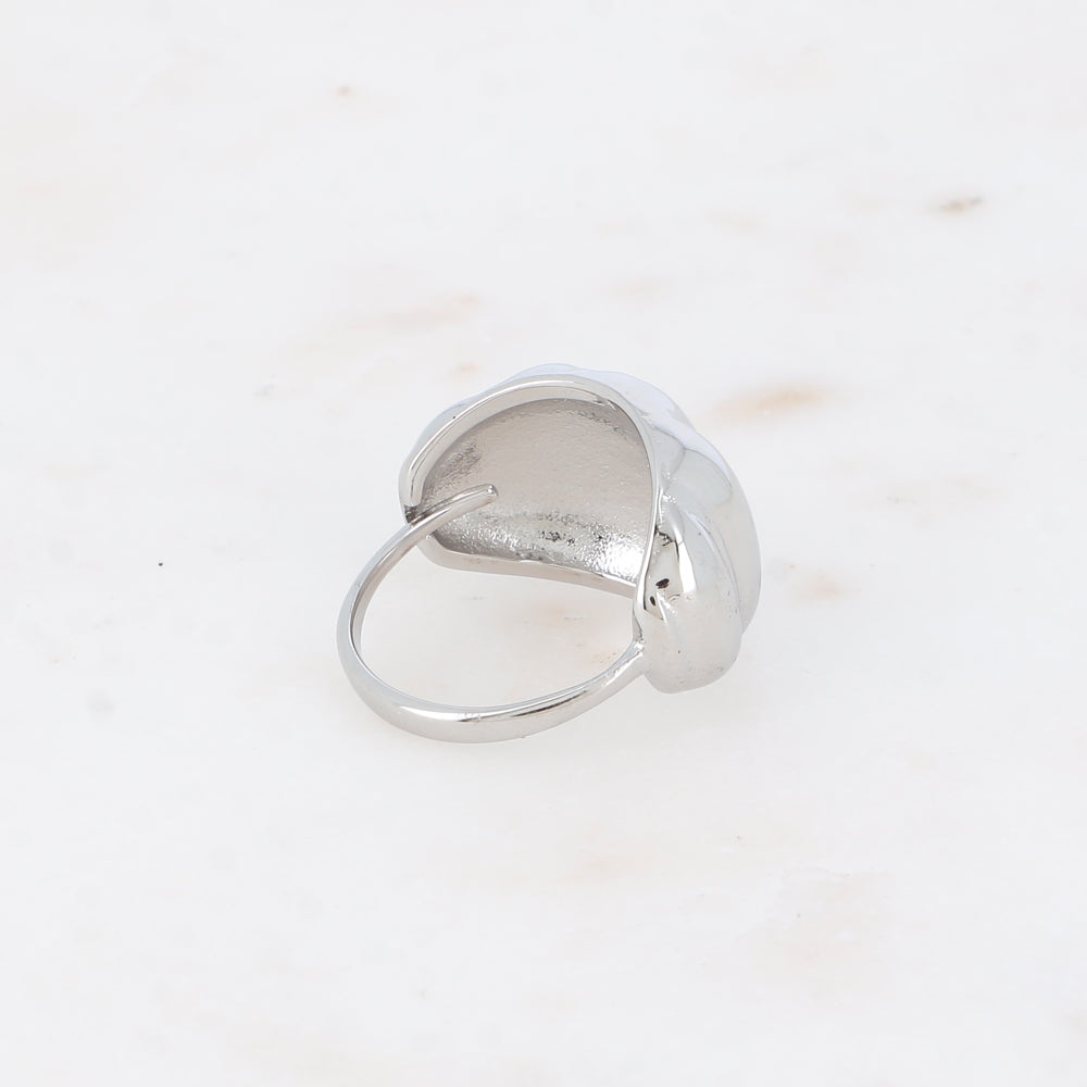 BAGUE - ANNEAU EFFET COQUILLAGE