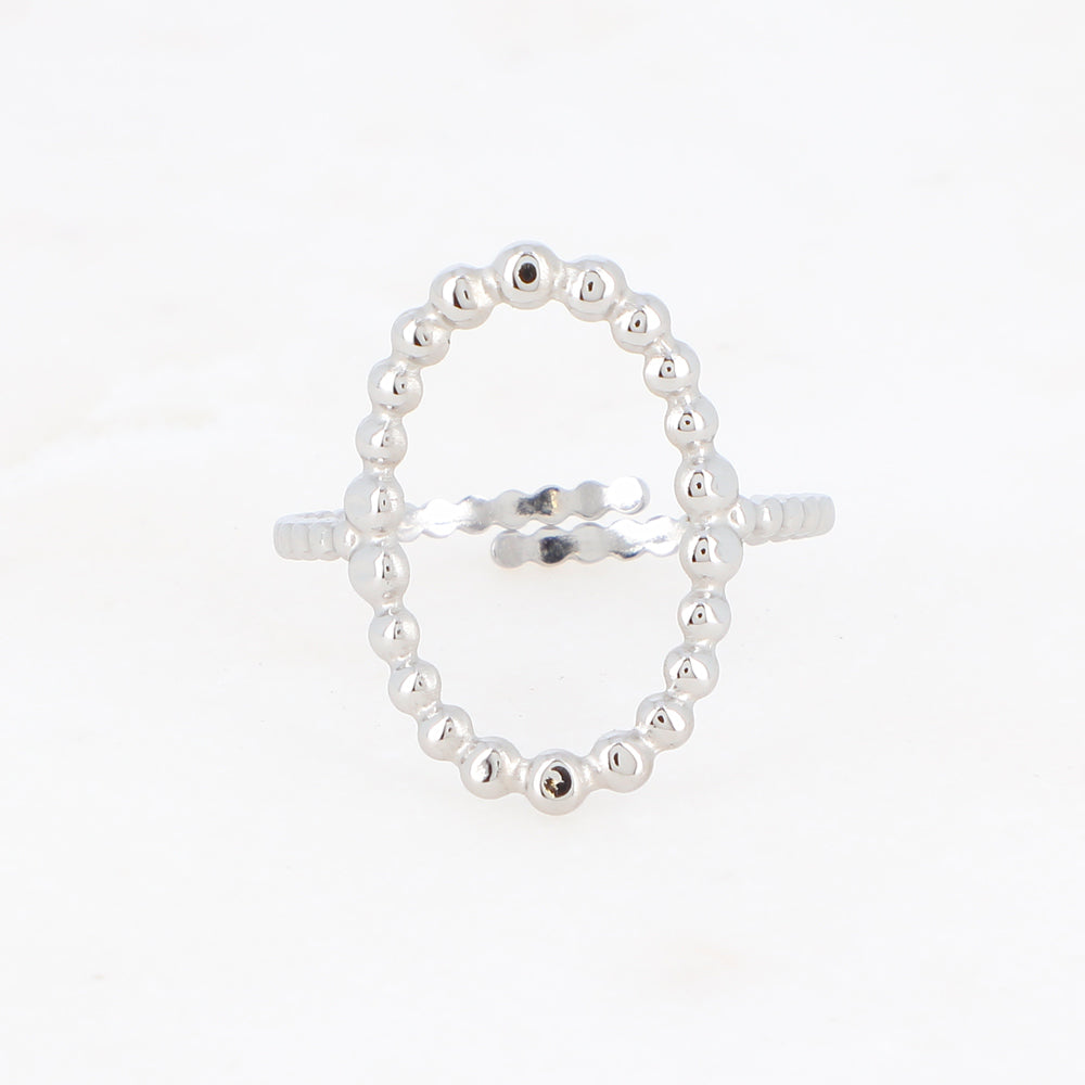 BAGUE AIME OVALE / DORE OU ARGENT