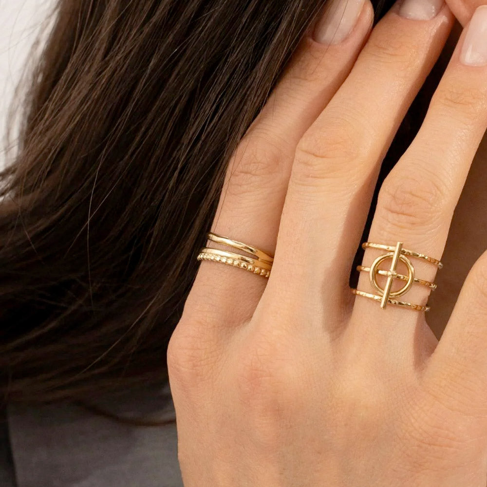 BAGUE LIOREA / DORE OU ARGENT