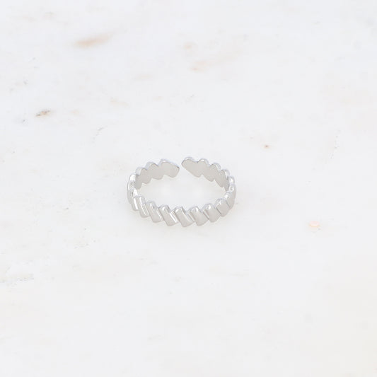BAGUE AUX MOTIFS GEOMETRIQUES