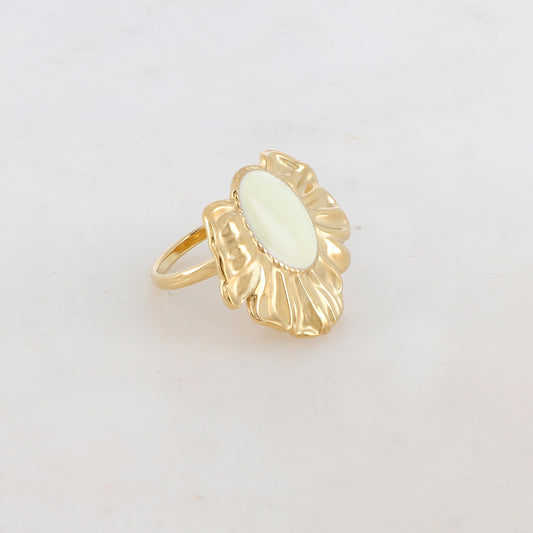 BAGUE AVEC FEUILLE / DIFFERENTES COULEURS