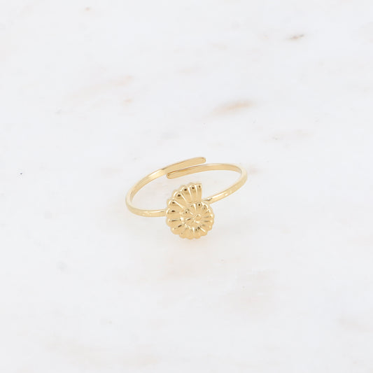 BAGUE FINE - MOTIF COQUILLAGE ESCARGOT