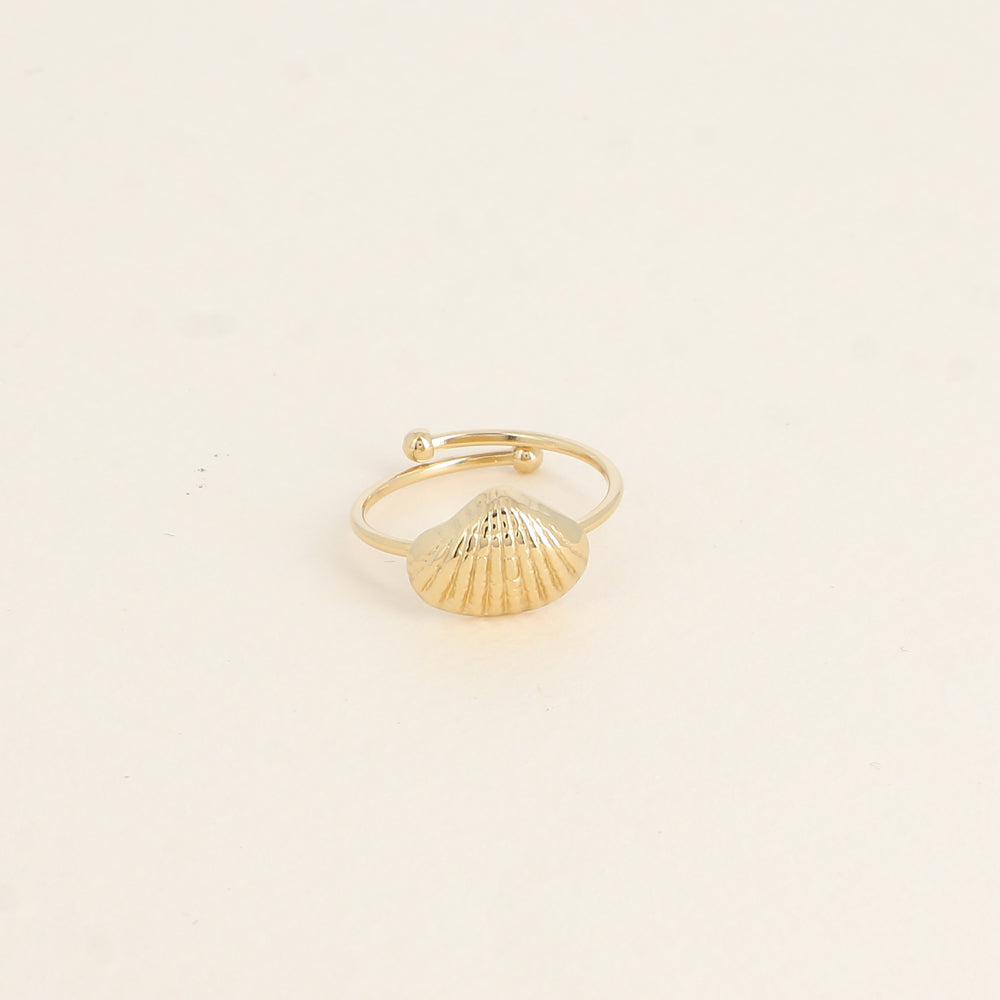BAGUE FINE - MOTIF COQUILLAGE TEXTURE