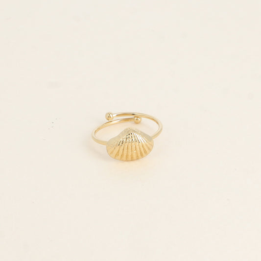 BAGUE FINE - MOTIF COQUILLAGE TEXTURE