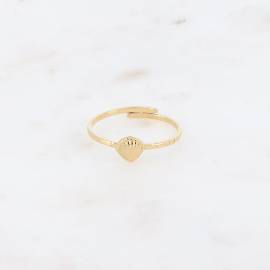 BAGUE FINE - MOTIF COQUILLAGE TEXTURE