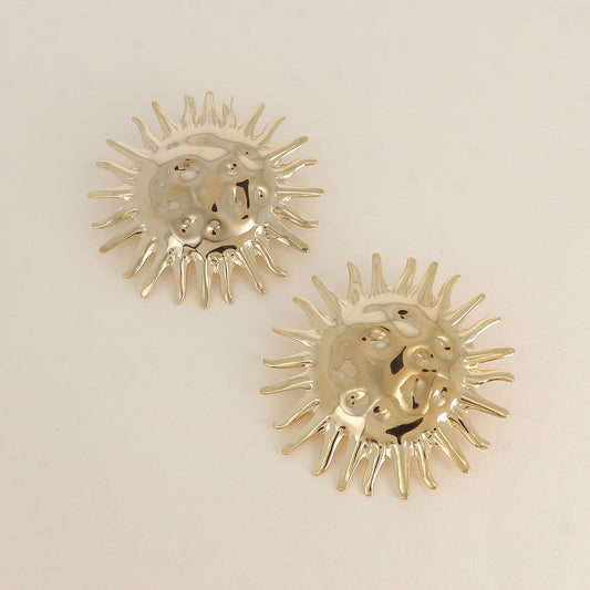 BOUCLE PUCES - GRAND SOLEIL / DORE OU ARGENT