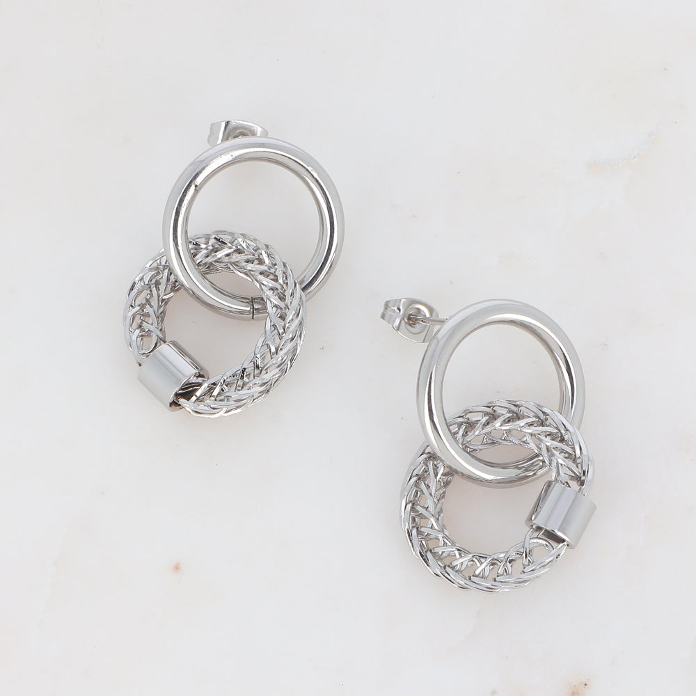 BOUCLES PUCES JODY - DOUBLE ANNEAUX