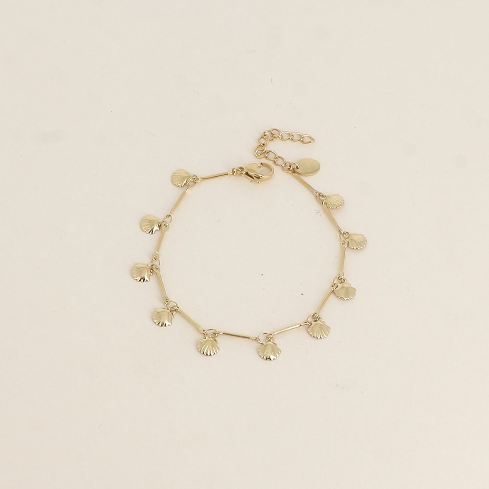 BRACELET - MAILLE TIGES ET COQUILLAGES