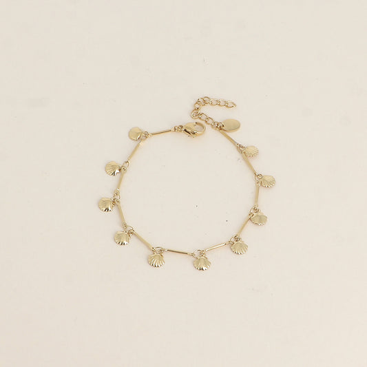 BRACELET - MAILLE TIGES ET COQUILLAGES