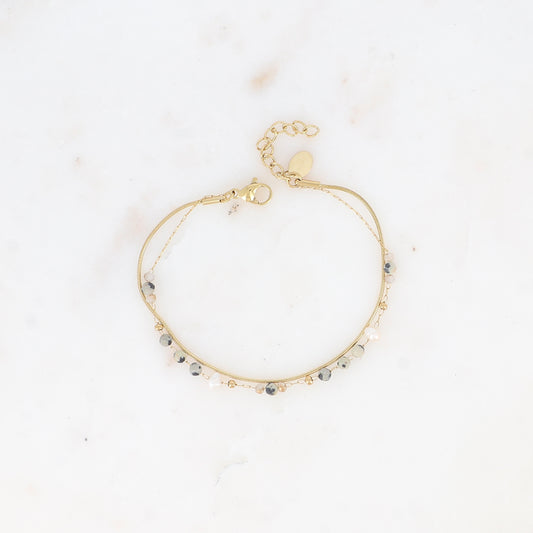 BRACELET 2 RANGS EDWINA / DIFFERENTES COULEURS