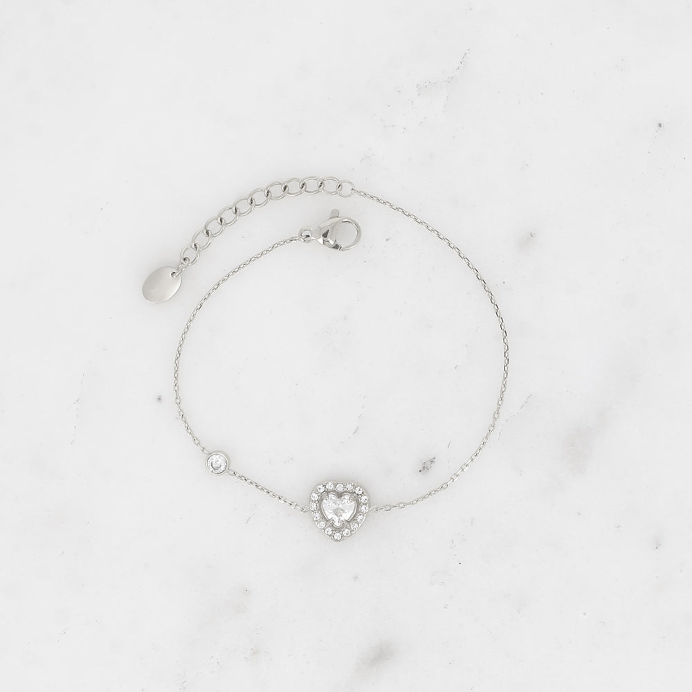 BRACELET - COEUR CRISTAL