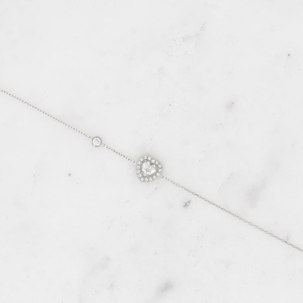 BRACELET - COEUR CRISTAL