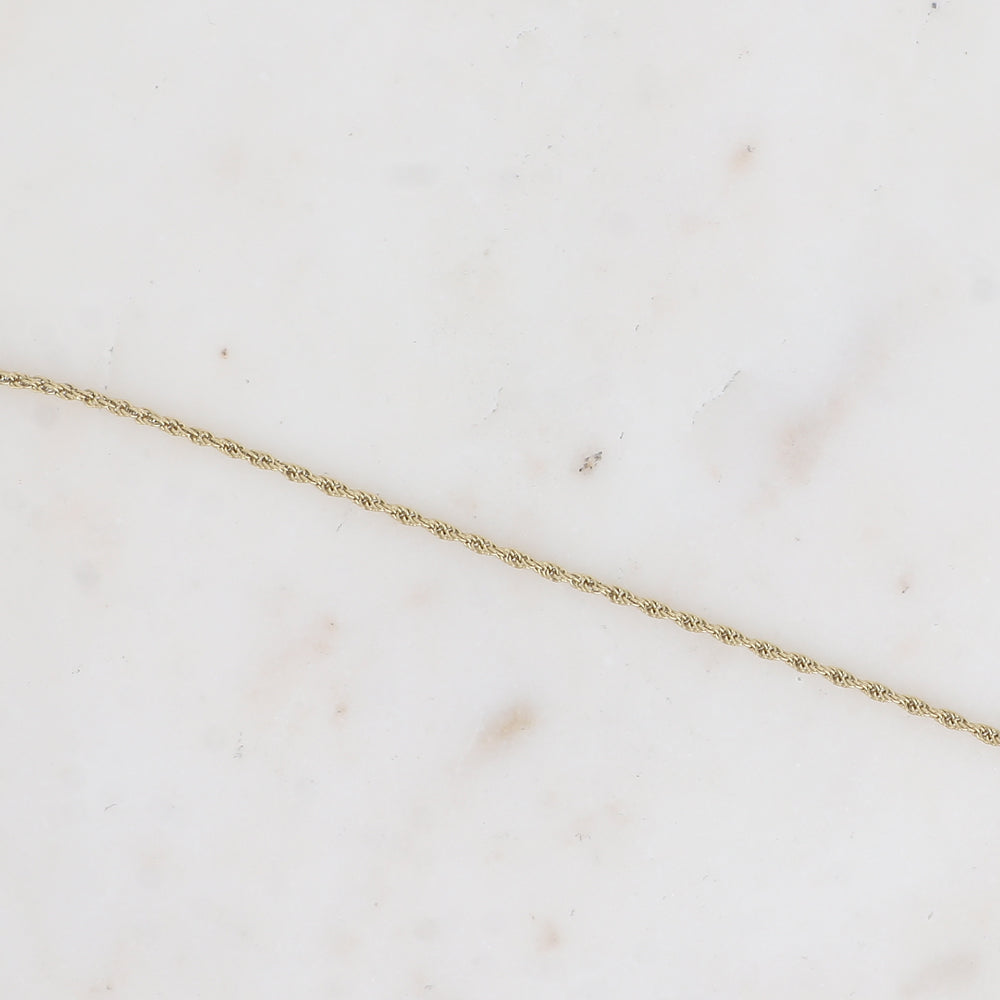 BRACELET - MAILLE EFFET TORSADEE EPAISSE / DORE OU ARGENT