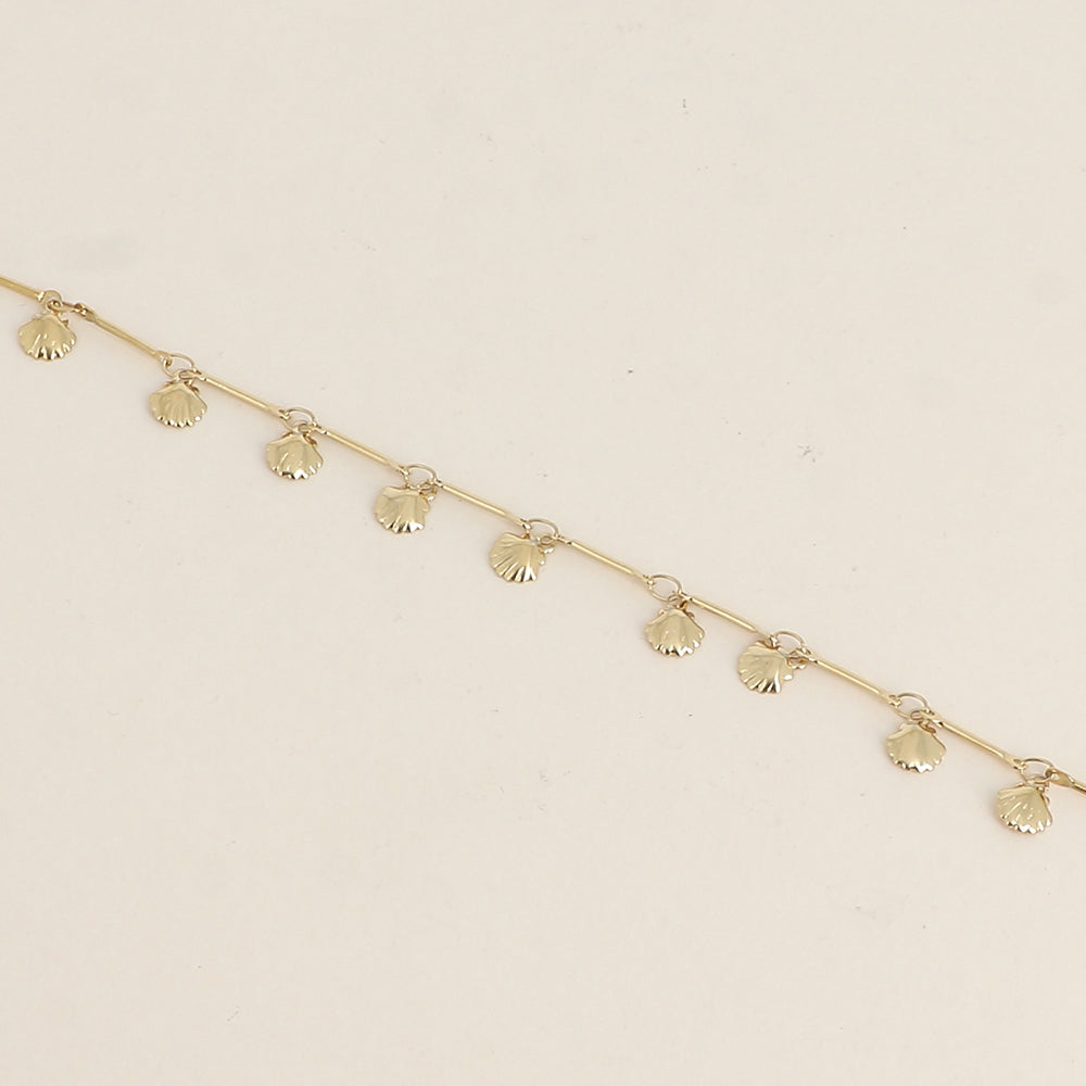 BRACELET - MAILLE TIGES ET COQUILLAGES