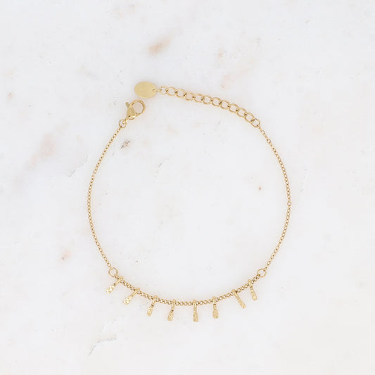 BRACELET AUX BARRES MARTELEES