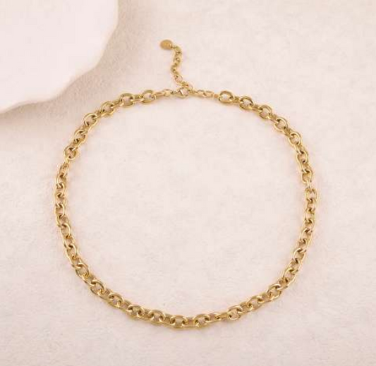 COLLIER EN MAILLE / DORE OU ARGENT