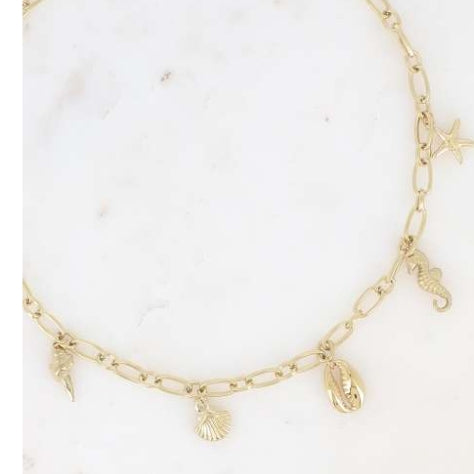 COLLIER - MULTI BRELOQUES DE LA MER