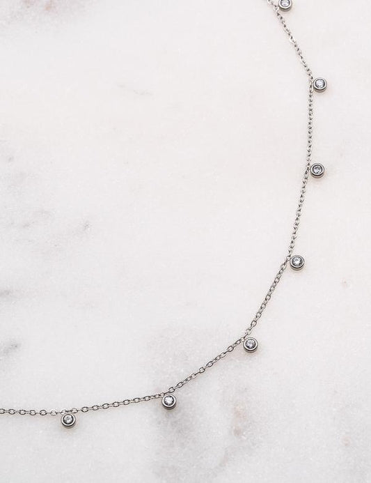 BRACELET DE CHEVILLE AVEC PAMPILLES STRASS
