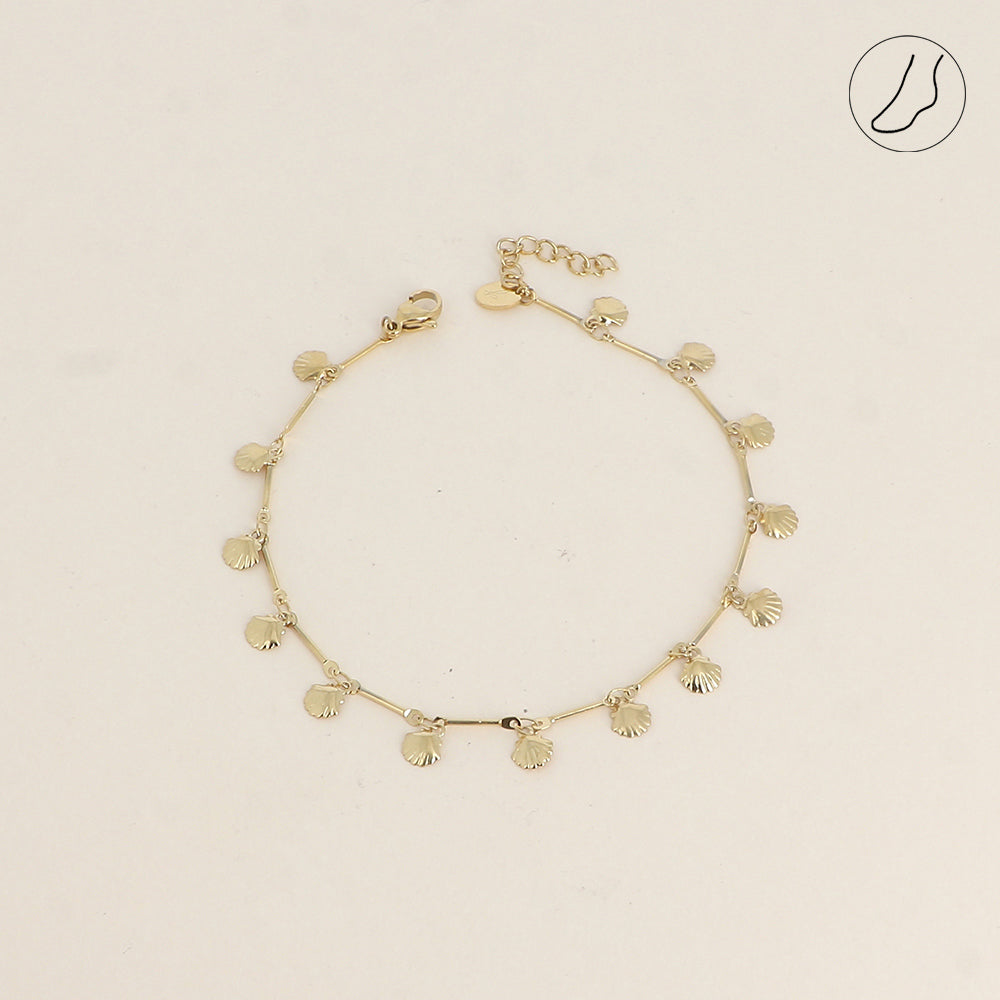 BRACELET POUR CHEVILLE PETITS COQUILLAGES