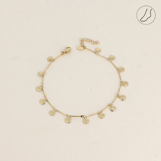BRACELET POUR CHEVILLE PETITS COQUILLAGES