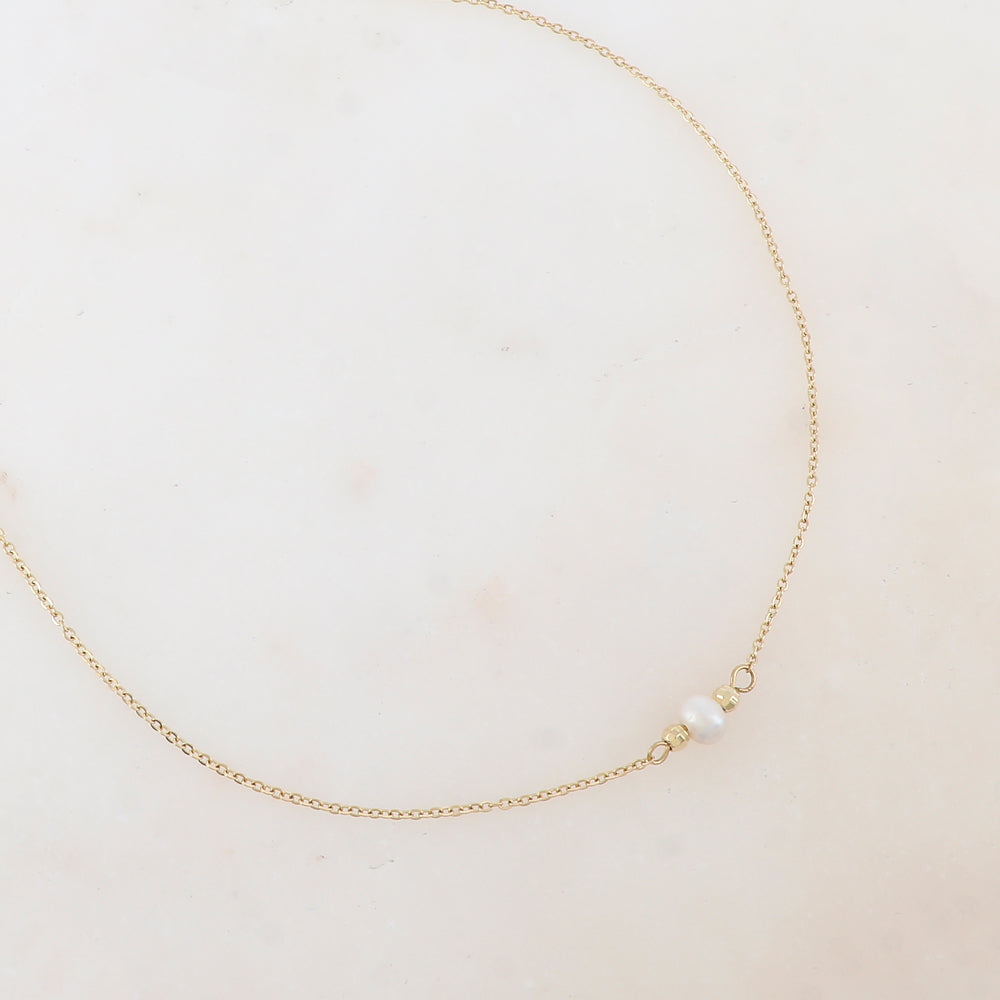 COLLIER AVEC PERLE D'EAU DOUCE