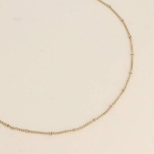 COLLIER - MAILLE FORCAT AVEC MOYENNES BOULES