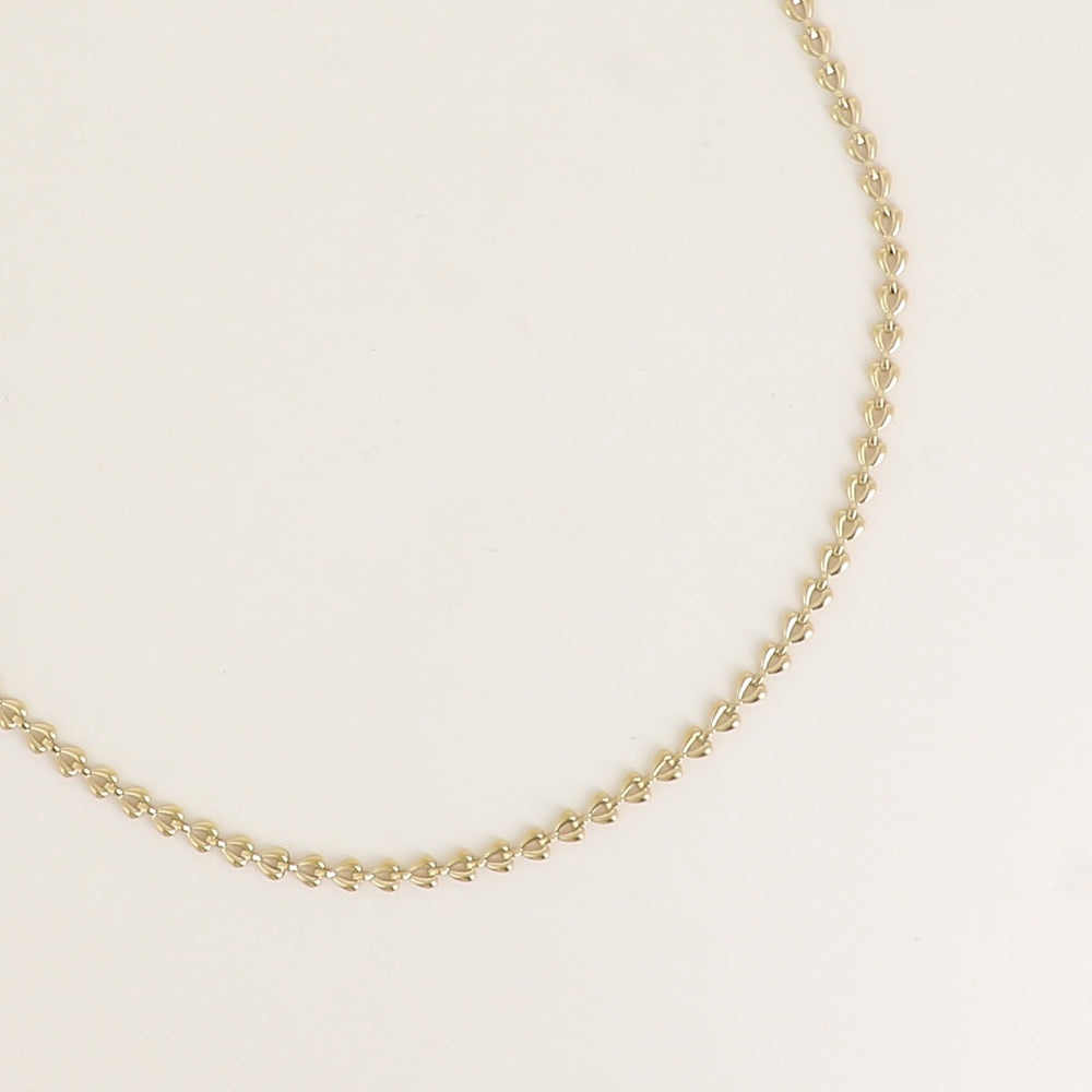 COLLIER - MAILLE EN FORME DE COEUR