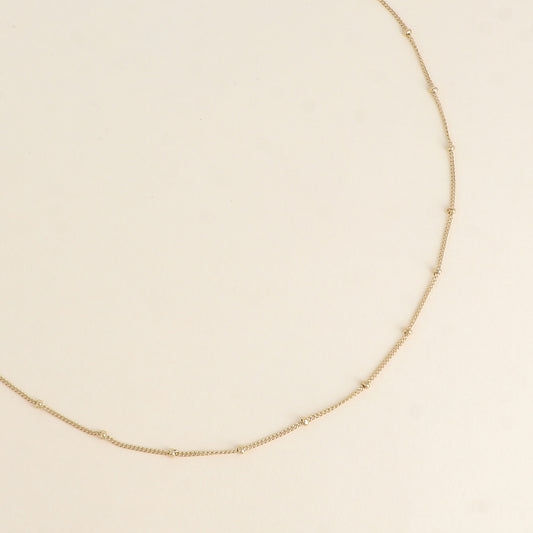 COLLIER - MAILLE FORCAT AVEC PETITES BOULES