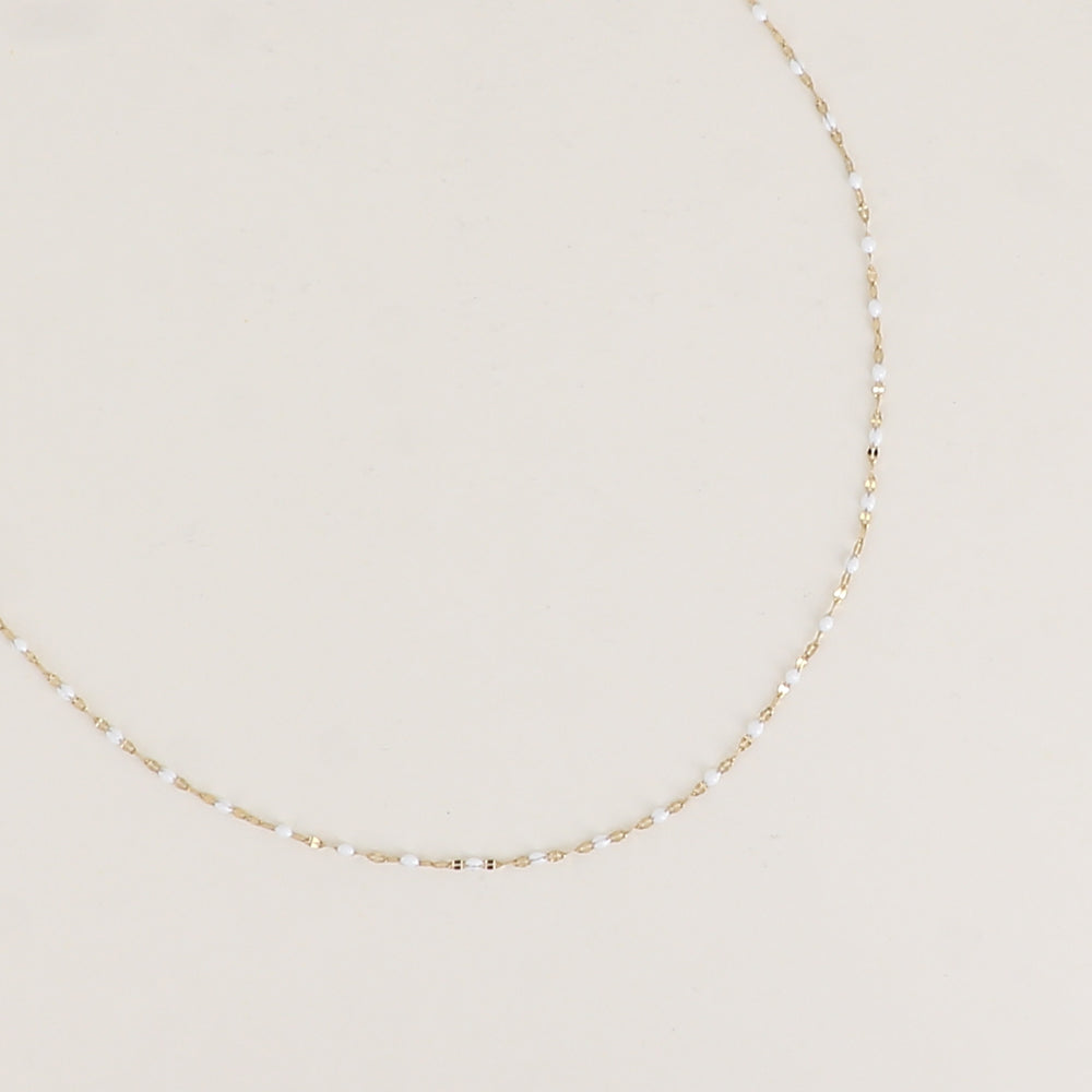 COLLIER - MAILLE TYPE GRAIN DE CAFE