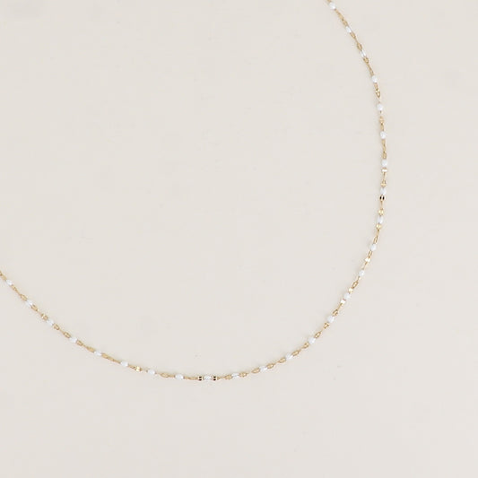 COLLIER - MAILLE TYPE GRAIN DE CAFE