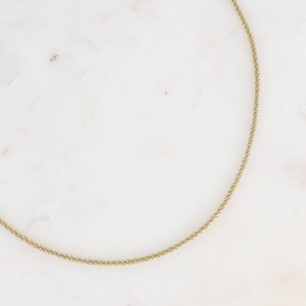 COLLIER ISOLDA - MAILLE EFFET QUADRILLE TORSADE