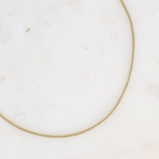 COLLIER ISOLDA - MAILLE EFFET QUADRILLE TORSADE