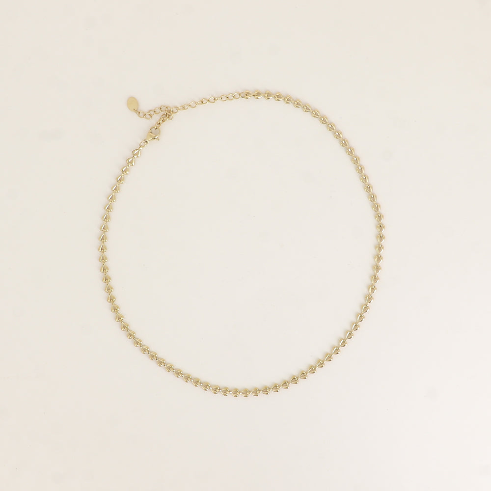 COLLIER - MAILLE EN FORME DE COEUR