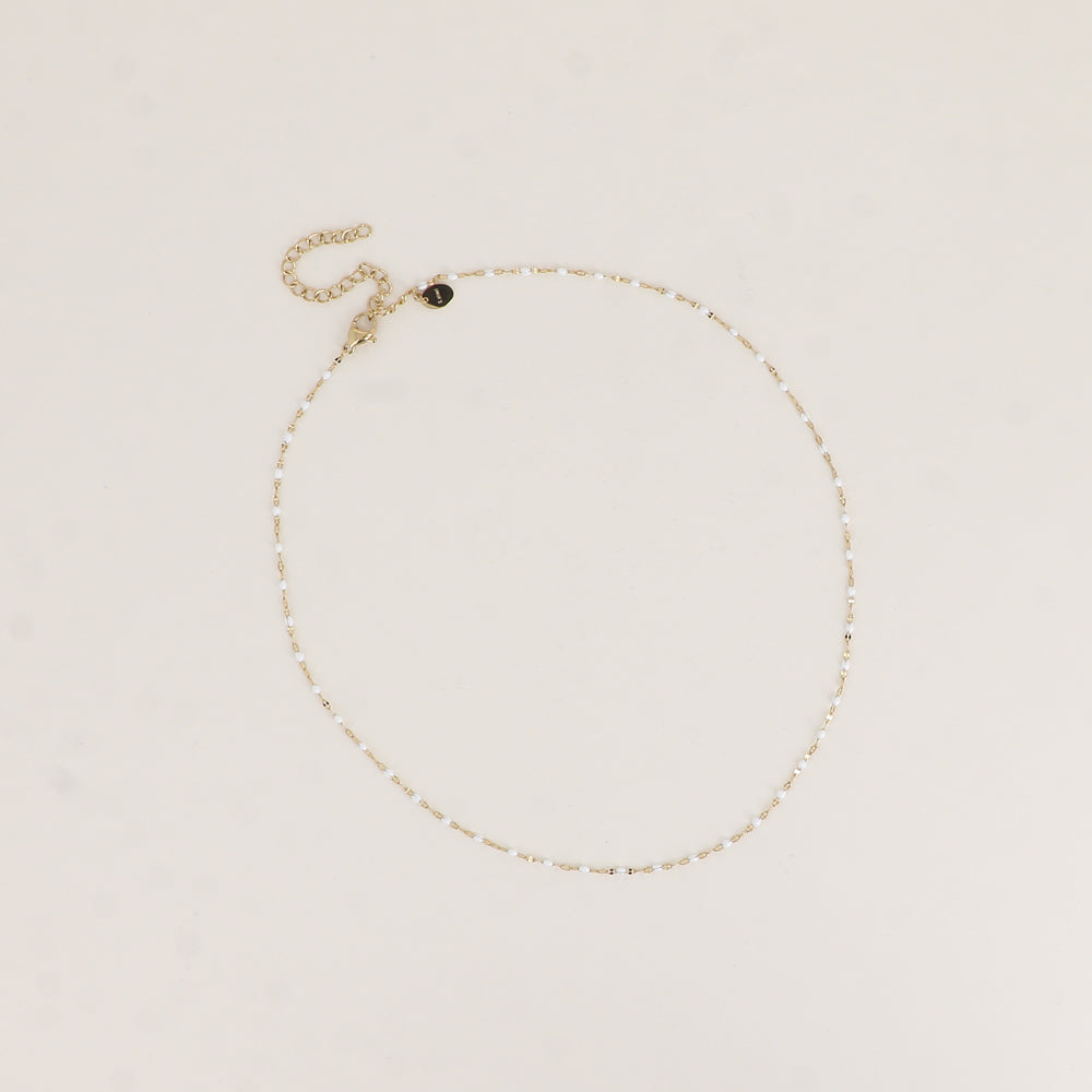 COLLIER - MAILLE TYPE GRAIN DE CAFE