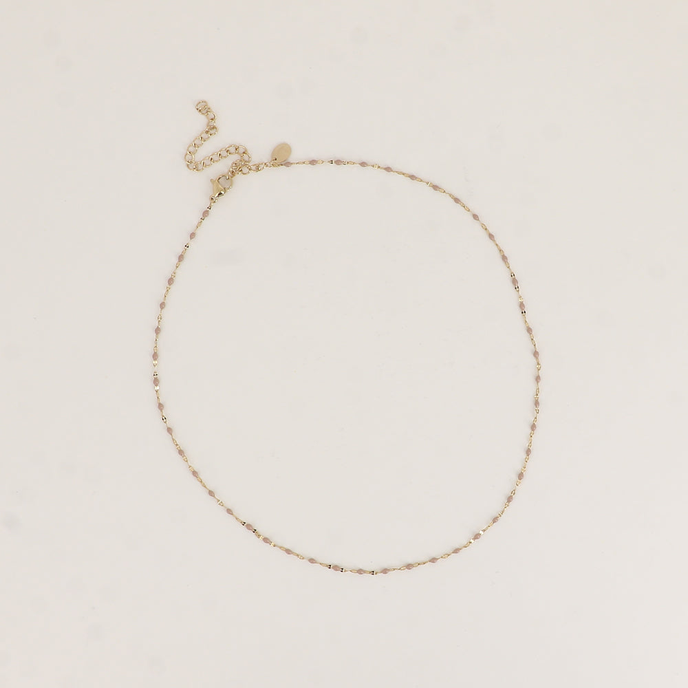COLLIER - MAILLE TYPE GRAIN DE CAFE
