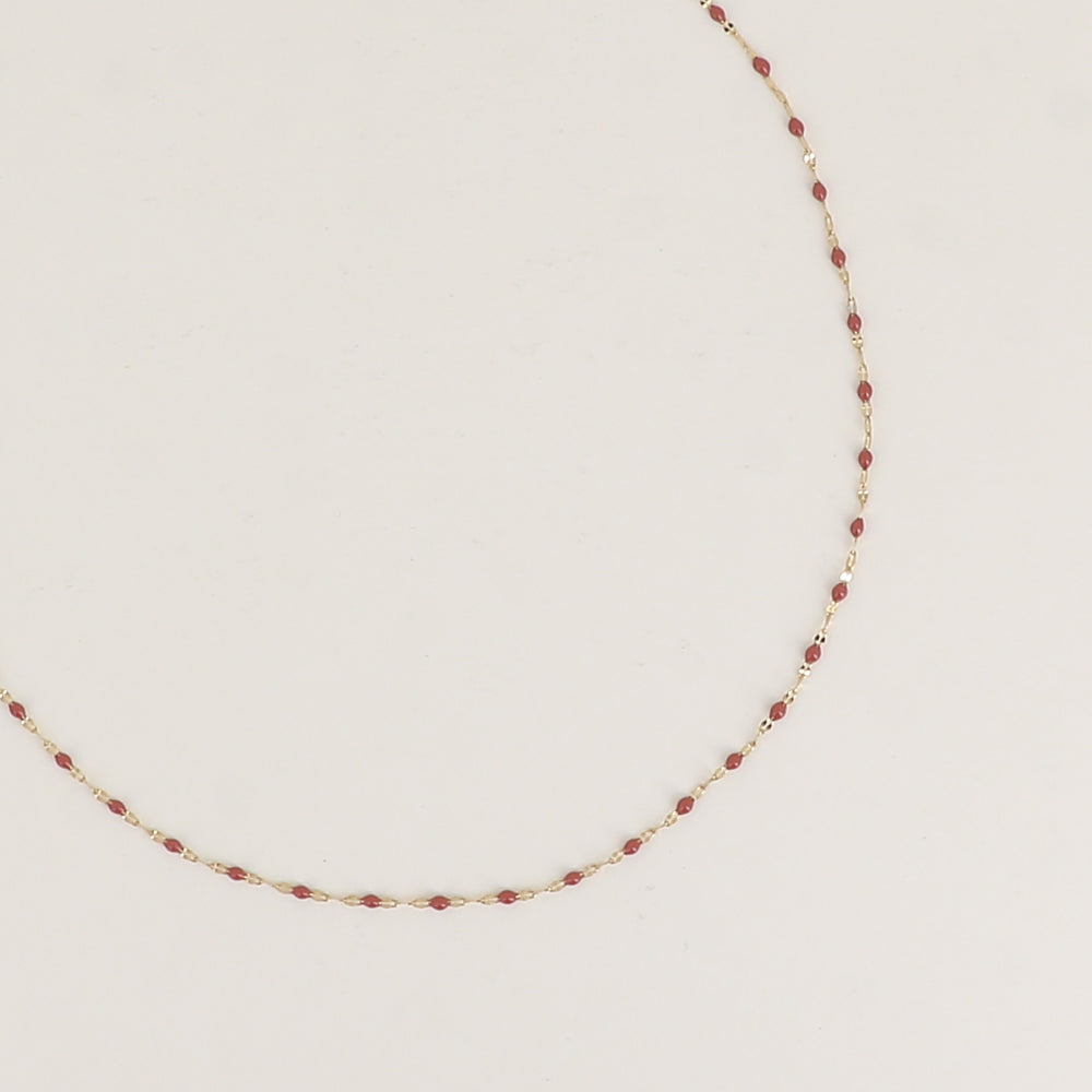 COLLIER - MAILLE TYPE GRAIN DE CAFE