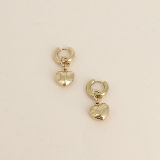 CREOLES - PENDENTIF COEUR STRIE