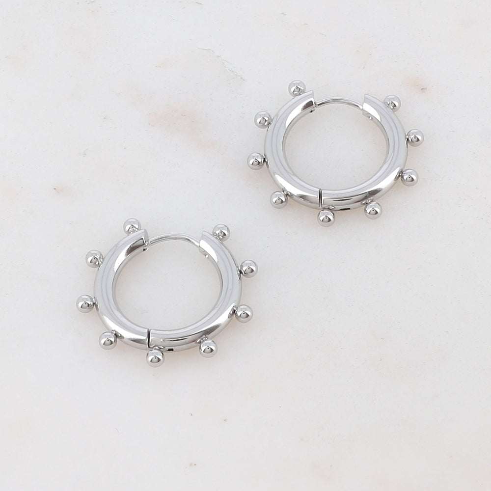 CREOLES AVEC 9 BOULES / DORE OU ARGENT
