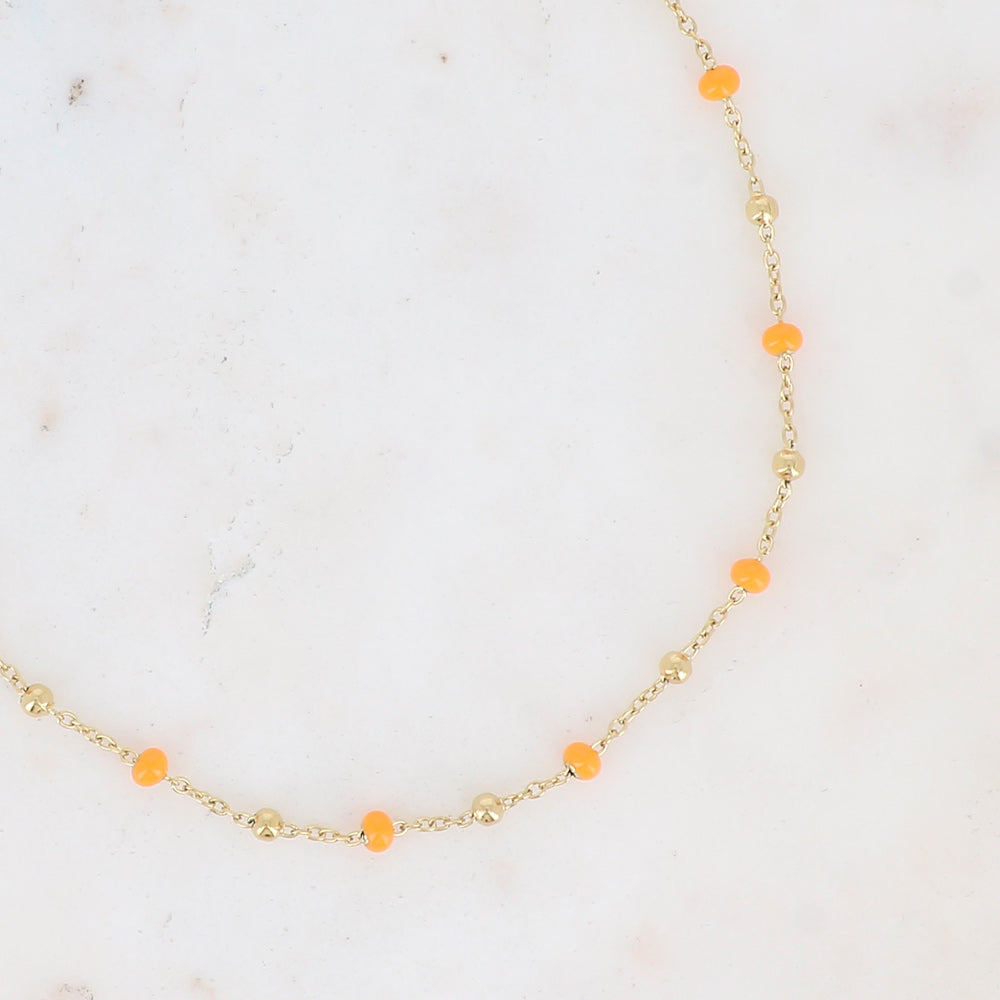 COLLIER AVEC PETITES BOULES / DIFFERENTES COULEURS