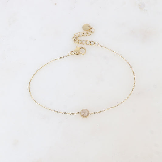 BRACELET SOHAN STONE DORÉ / 3 COULEURS DIFFERENTES